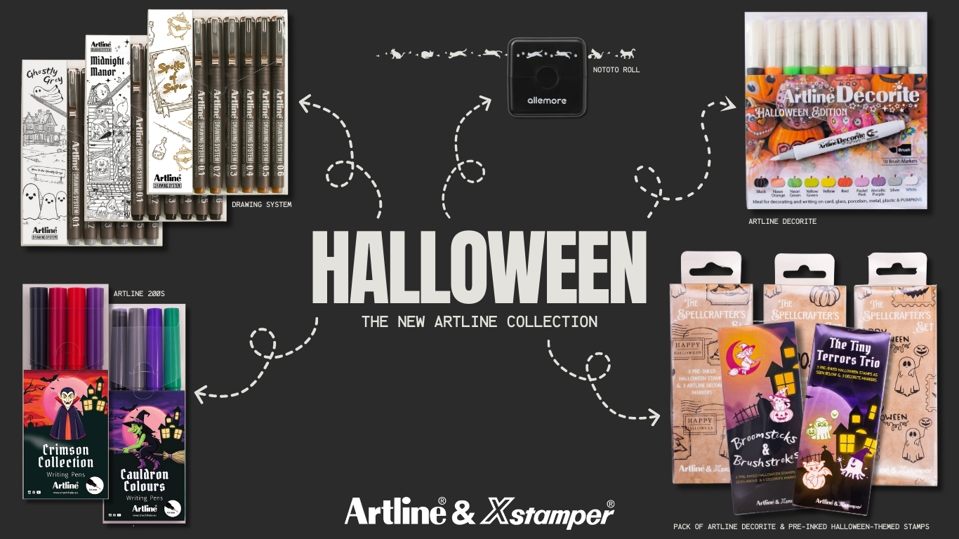 DIY Halloween Craft Kits From Artline UK: Stamps, Markers & Supplies You’ll Love