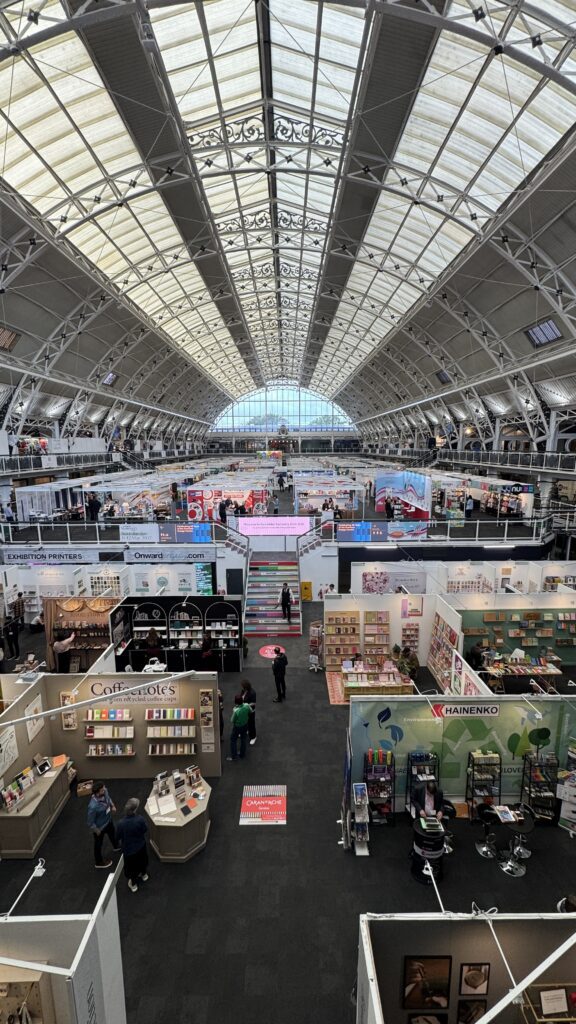 Artline & Xstamper floor sticker directed customers to M514 at London Stationery Show as soon as they walked through the door