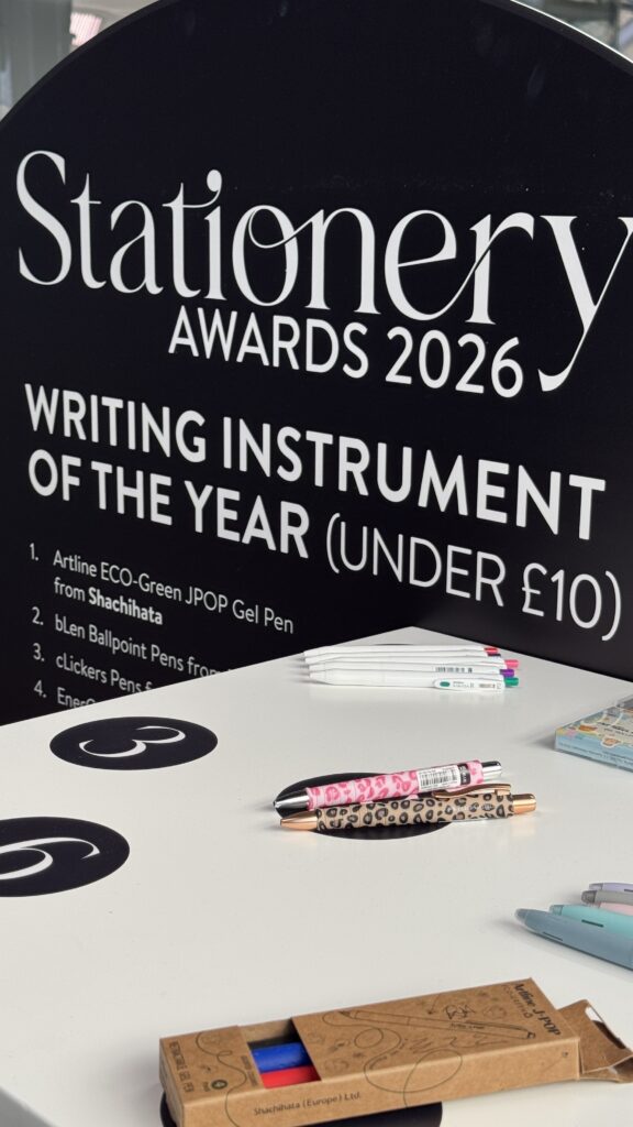Artline ECO-GREEN JPOP Gel Pens were finalists in the London Stationery Show Stationery Awards 2026