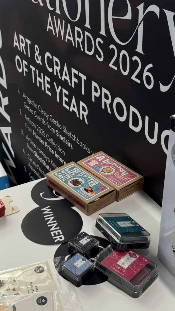 Shachihata Iromoyo Kosai Shimmer Ink Pads were finalists in the London Stationery Show Stationery Awards 2026